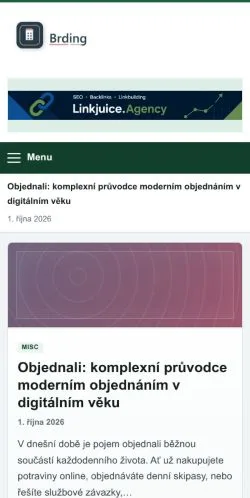 스폰서 기사 게재 매체로 등록된 Brding 사이트 미리보기