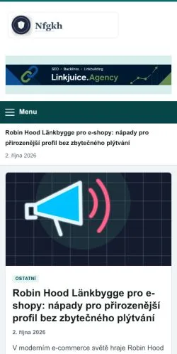 스폰서 기사 게재 매체로 등록된 Nfgkh 사이트 미리보기