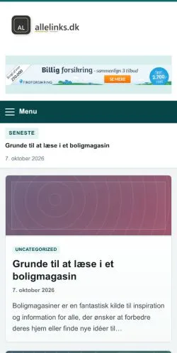 스폰서 기사 게재 매체로 등록된 Allelinks 사이트 미리보기