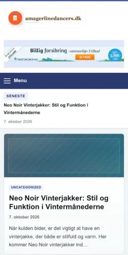 Vorschau der Website Amager Line Dancers, gelistet für die Veröffentlichung gesponserter Artikel