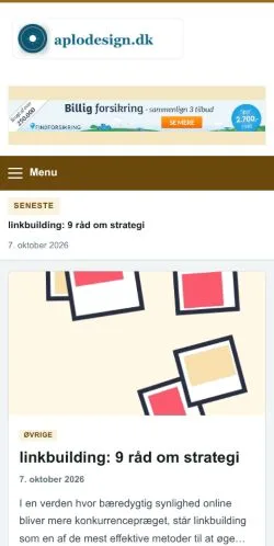 Anteprima del sito Aplodesign, referenziato per la pubblicazione di articoli sponsorizzati