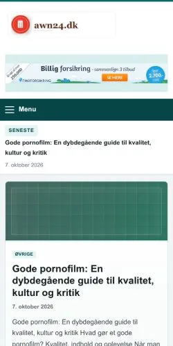 Anteprima del sito Awn24, referenziato per la pubblicazione di articoli sponsorizzati