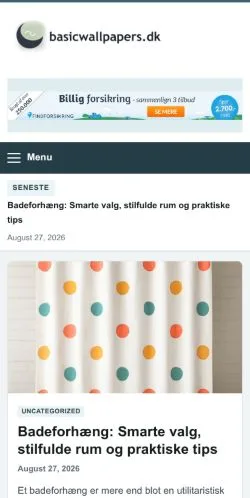 Pré-visualização do site Basic Wallpapers, referenciado para publicar artigos patrocinados