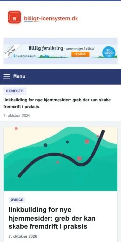 Vorschau der Website Billigt Lønssystem, gelistet für die Veröffentlichung gesponserter Artikel