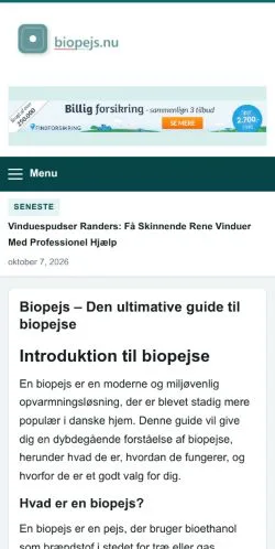 スポンサード記事の掲載先として登録されたBiopejs Blogのサイトプレビュー