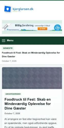 Forhåndsvisning af Bjerglarsen, opført til udgivelse af sponsorerede artikler