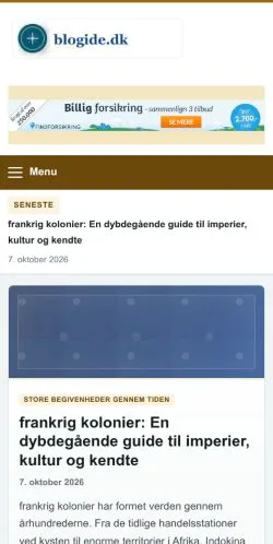 Anteprima del sito Blogide, referenziato per la pubblicazione di articoli sponsorizzati