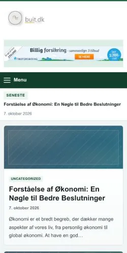 Pré-visualização do site Built, referenciado para publicar artigos patrocinados