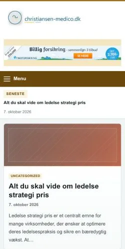 Anteprima del sito Christiansen Medico Digital, referenziato per la pubblicazione di articoli sponsorizzati