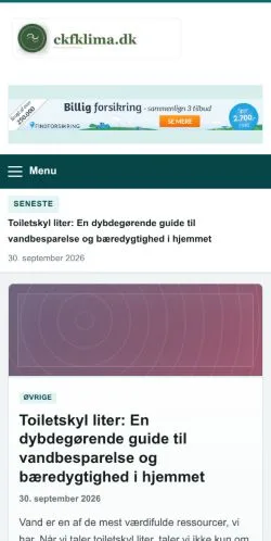 Vorschau der Website Ckfklima, gelistet für die Veröffentlichung gesponserter Artikel