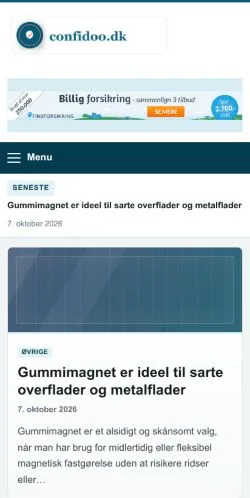 Forhåndsvisning af Confidoo, opført til udgivelse af sponsorerede artikler