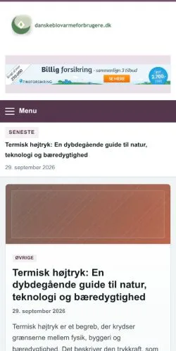 Forhåndsvisning af Danske Biovarme Forbrugere, opført til udgivelse af sponsorerede artikler