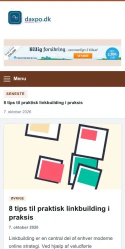 スポンサード記事の掲載先として登録されたDaxpoのサイトプレビュー