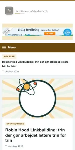 Forhåndsvisning af Dark Music Blog, opført til udgivelse af sponsorerede artikler