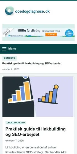 Anteprima del sito Doedog Diagnose, referenziato per la pubblicazione di articoli sponsorizzati