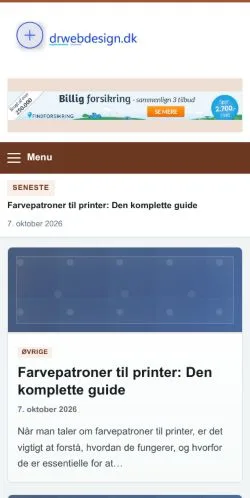 Anteprima del sito Drwebdesign, referenziato per la pubblicazione di articoli sponsorizzati