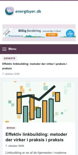 Anteprima del sito Energibyer, referenziato per la pubblicazione di articoli sponsorizzati