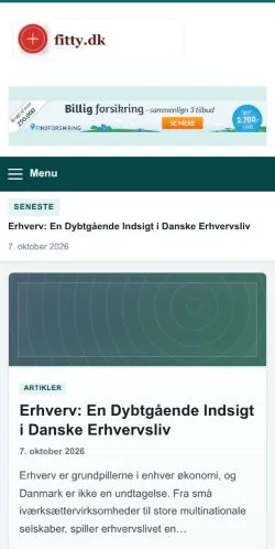 Pré-visualização do site Fitty, referenciado para publicar artigos patrocinados