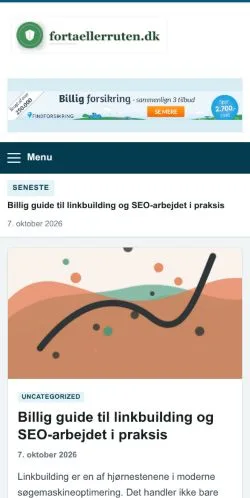 Anteprima del sito Natur Skriften, referenziato per la pubblicazione di articoli sponsorizzati