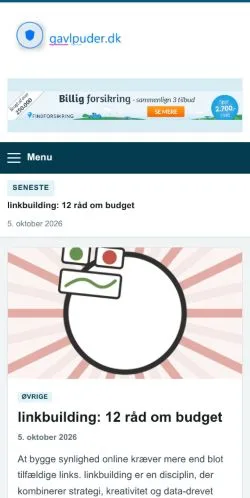 Anteprima del sito Gavlpuder, referenziato per la pubblicazione di articoli sponsorizzati