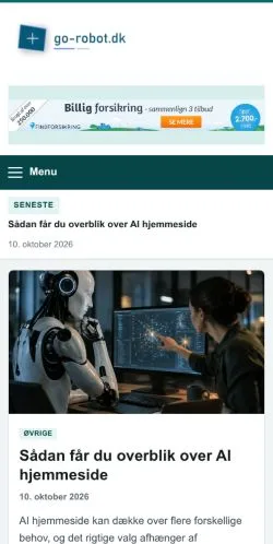 Vorschau der Website Go-Robot, gelistet für die Veröffentlichung gesponserter Artikel