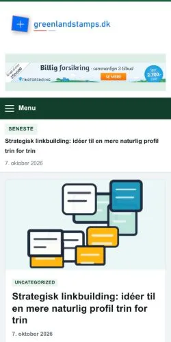Aperçu du site Greenland Stamps Blog, référencé pour publier un article sponsorisé