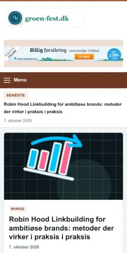 Anteprima del sito Groen-Fest, referenziato per la pubblicazione di articoli sponsorizzati