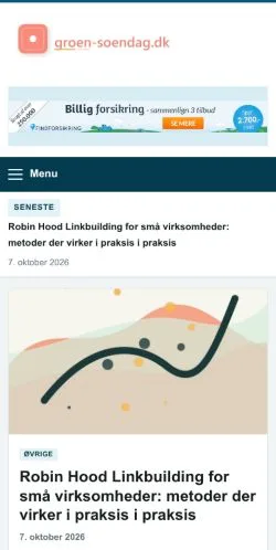 Anteprima del sito Groen Soendag, referenziato per la pubblicazione di articoli sponsorizzati