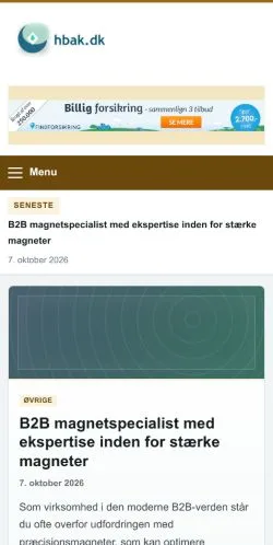 Forhåndsvisning af Hbak, opført til udgivelse af sponsorerede artikler