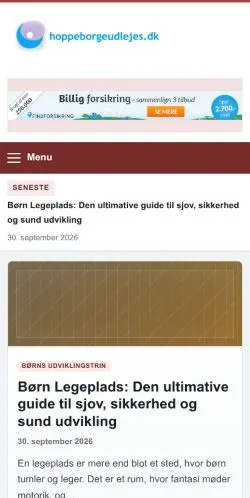 Anteprima del sito Hoppeborgeudlejes, referenziato per la pubblicazione di articoli sponsorizzati
