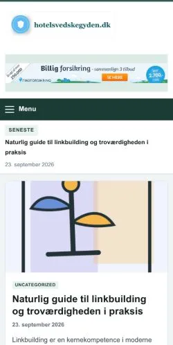 Podgląd witryny Rejseguide, ujętej jako miejsce publikacji artykułów sponsorowanych