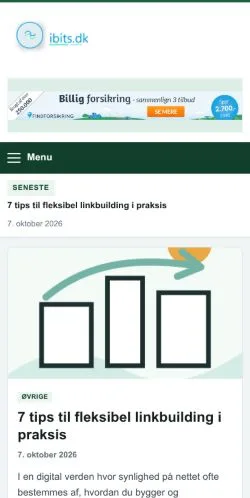 스폰서 기사 게재 매체로 등록된 Ibits 사이트 미리보기