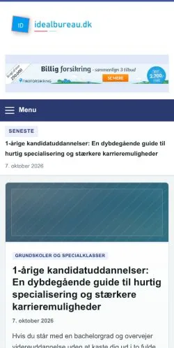 Anteprima del sito Idealbureau, referenziato per la pubblicazione di articoli sponsorizzati