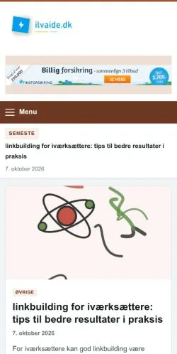 スポンサード記事の掲載先として登録されたIlvaideのサイトプレビュー