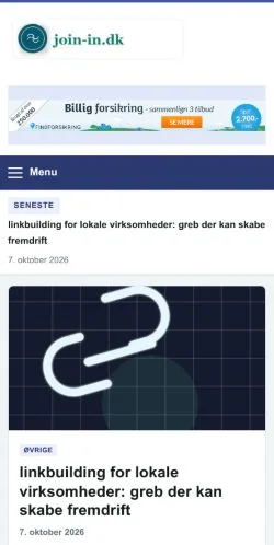 スポンサード記事の掲載先として登録されたJoin-Inのサイトプレビュー