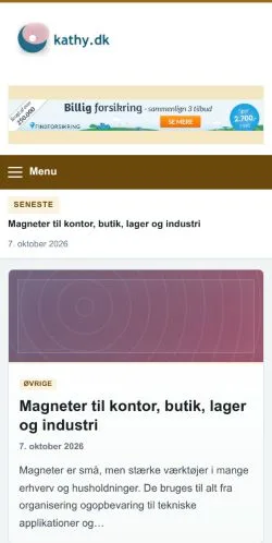 Vorschau der Website Kathy, gelistet für die Veröffentlichung gesponserter Artikel