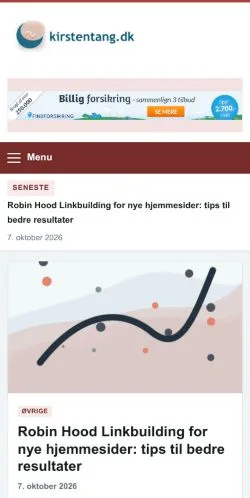 Aperçu du site Kirsten Tang, référencé pour publier un article sponsorisé