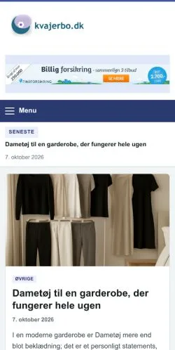 Anteprima del sito Kvajerbo, referenziato per la pubblicazione di articoli sponsorizzati