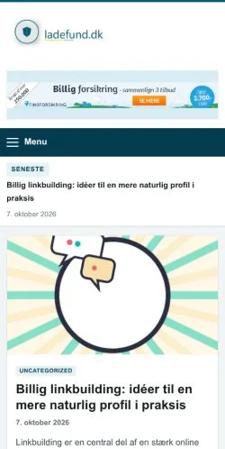 Vorschau der Website Ladefund, gelistet für die Veröffentlichung gesponserter Artikel