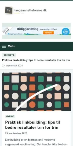 Forhåndsvisning af Laegeannettetornoe, opført til udgivelse af sponsorerede artikler