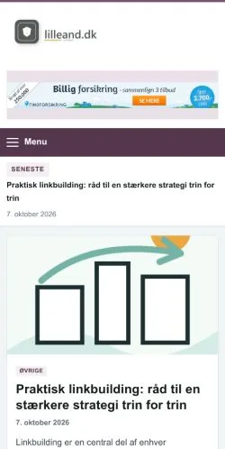 Anteprima del sito Lilleand, referenziato per la pubblicazione di articoli sponsorizzati