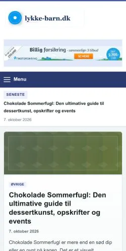 Anteprima del sito Lykke-Barn, referenziato per la pubblicazione di articoli sponsorizzati