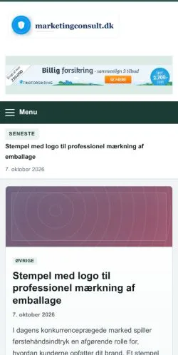 Anteprima del sito Marketingconsult, referenziato per la pubblicazione di articoli sponsorizzati
