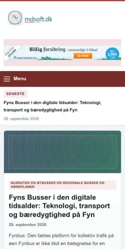 Anteprima del sito Mdsoft, referenziato per la pubblicazione di articoli sponsorizzati