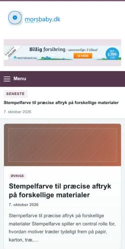 Aperçu du site Morsbaby, référencé pour publier un article sponsorisé