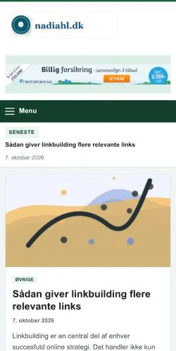 Vorschau der Website Nadiahl, gelistet für die Veröffentlichung gesponserter Artikel