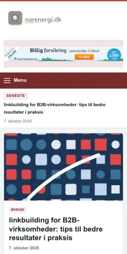 Forhåndsvisning af Narenergi, opført til udgivelse af sponsorerede artikler