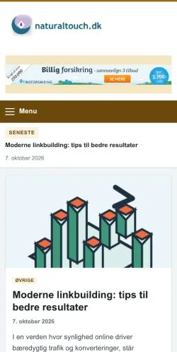 Forhåndsvisning af Naturaltouch, opført til udgivelse af sponsorerede artikler