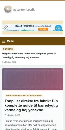 Forhåndsvisning af Naturewise, opført til udgivelse af sponsorerede artikler