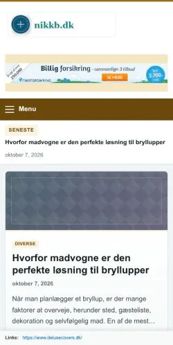 Forhåndsvisning af nikkb.dk, opført til udgivelse af sponsorerede artikler